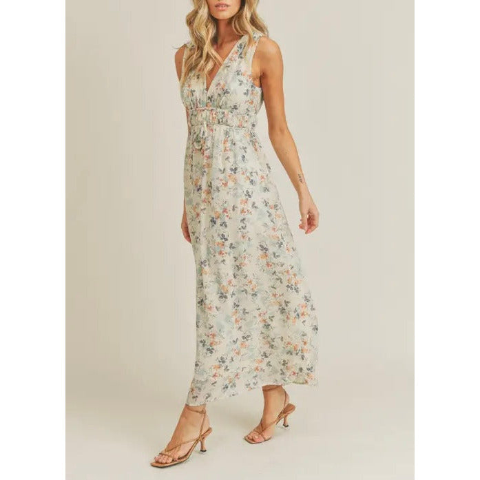 Charlotte Floral Print Maxi Dress