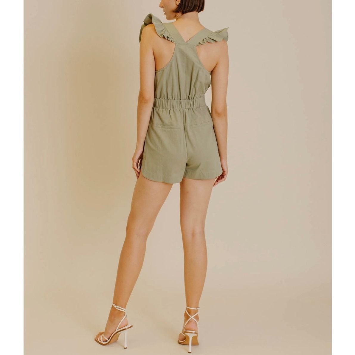 Zoey Ruffled Sleeves Romper
