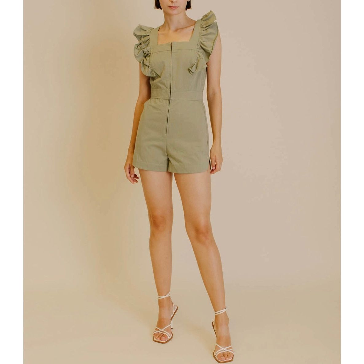 Zoey Ruffled Sleeves Romper