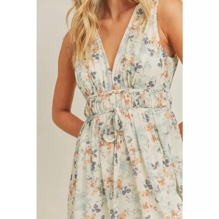Charlotte Floral Print Maxi Dress