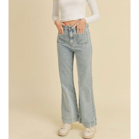 High Rise Wide Leg Jeans