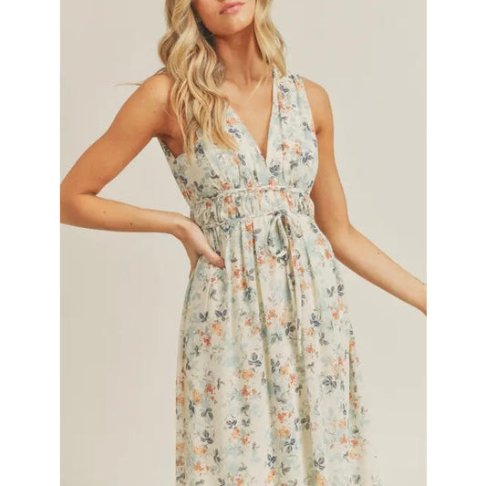 Charlotte Floral Print Maxi Dress