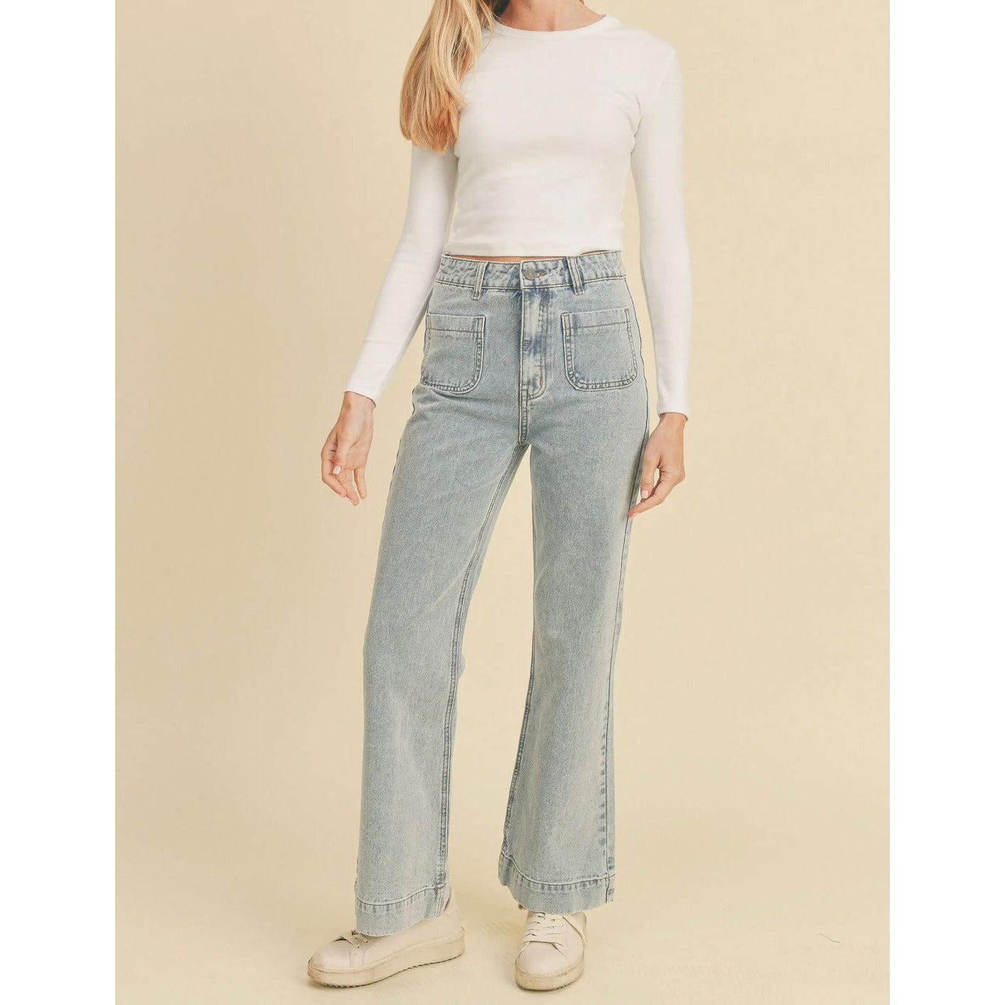 High Rise Wide Leg Jeans