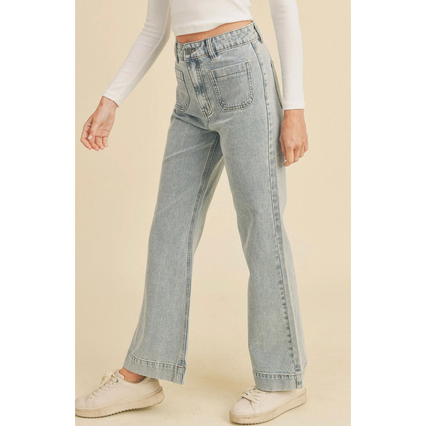 High Rise Wide Leg Jeans