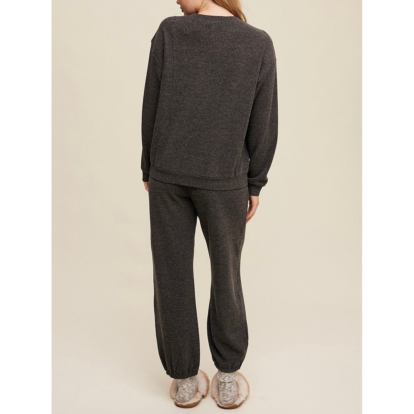 Cozy Knit Top + Jogger Pants Set