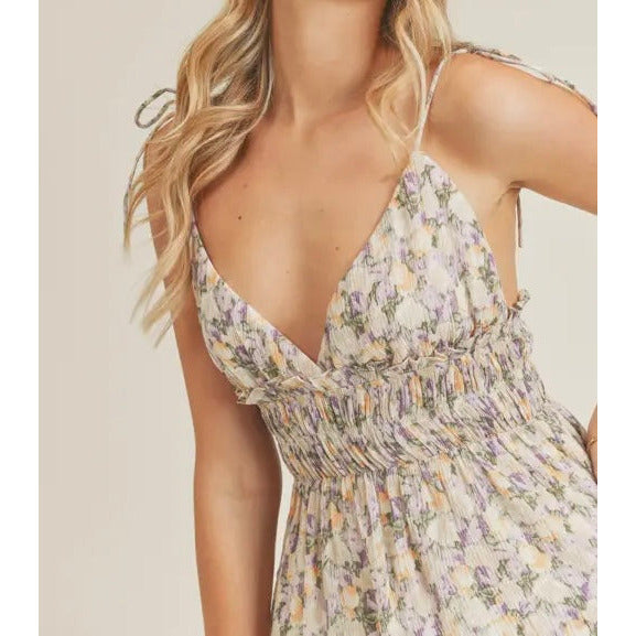 Erin Floral Print Mini Dress