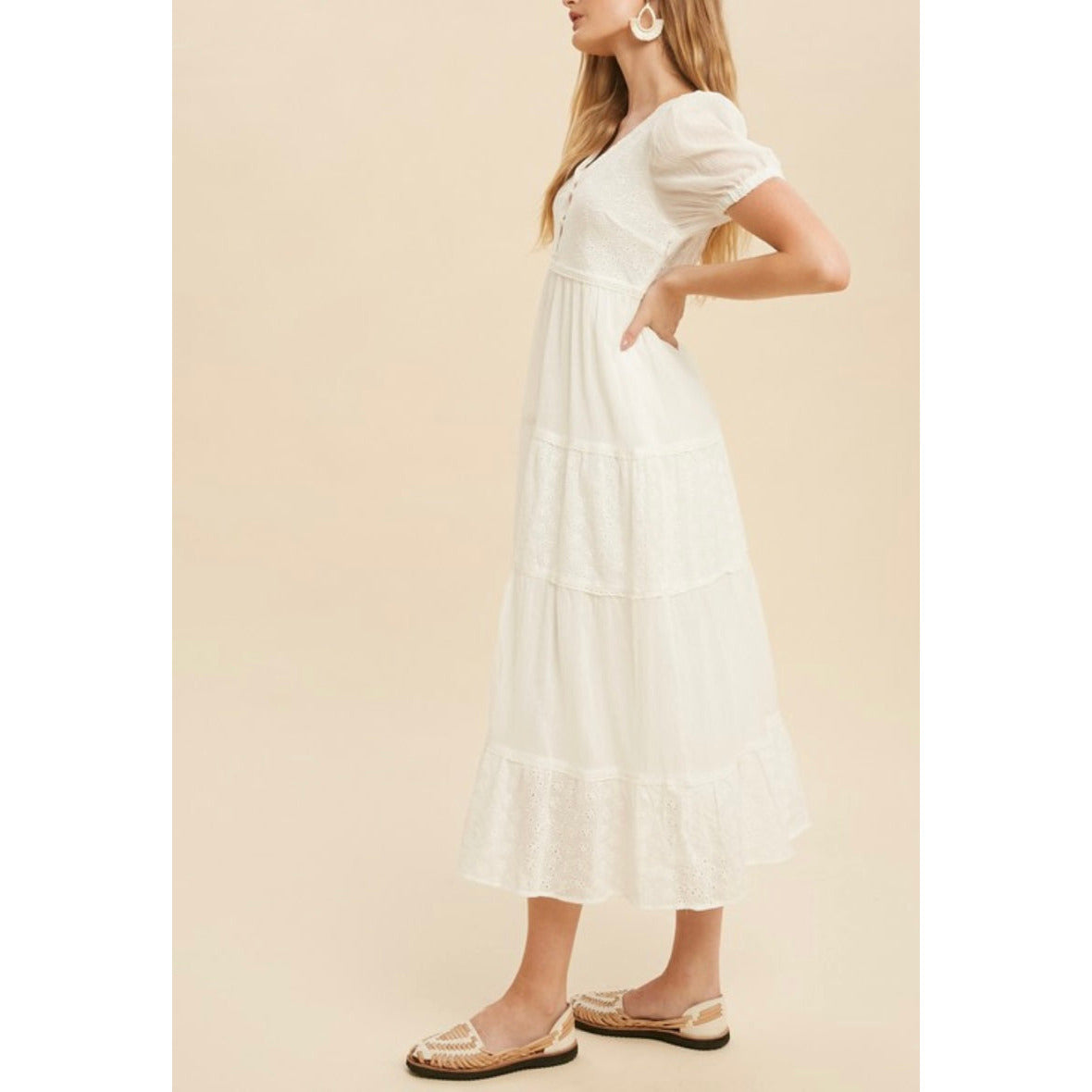 Leighton Napa Eyelet Spring Maxi Dress