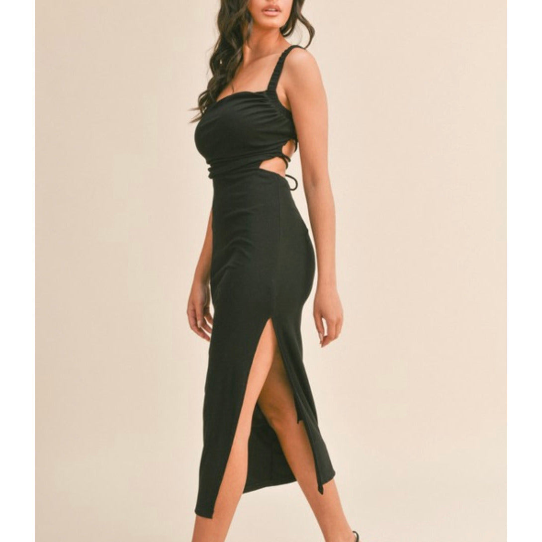 Destry Midi Dress In Black
