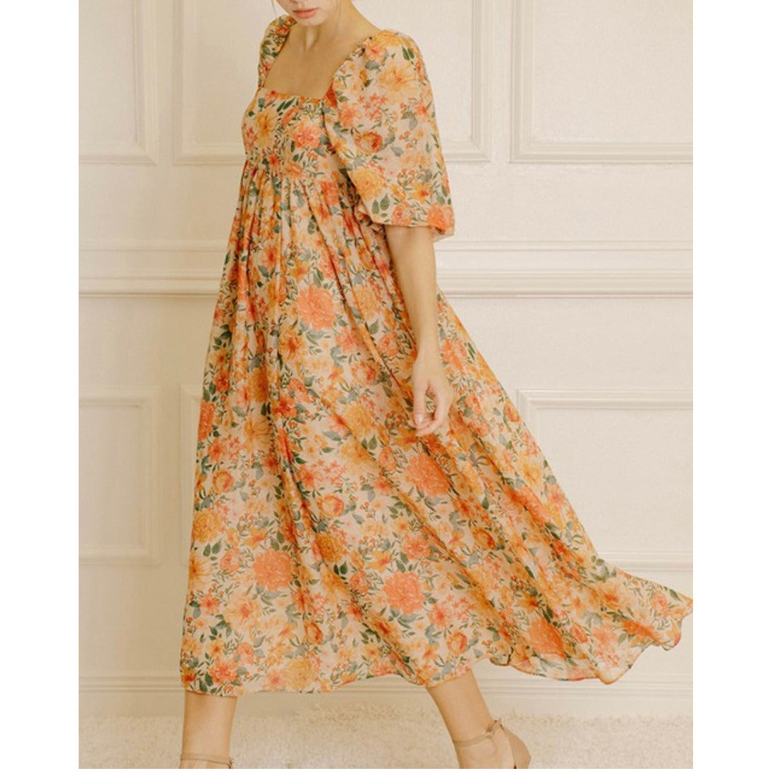 Arabella Floral Midi Dress