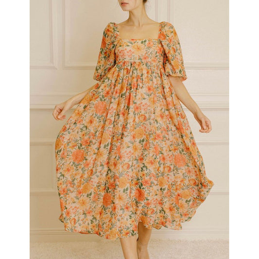 Arabella Floral Midi Dress