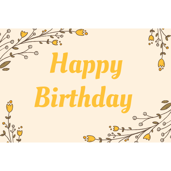 Happy Birthday eGift Card