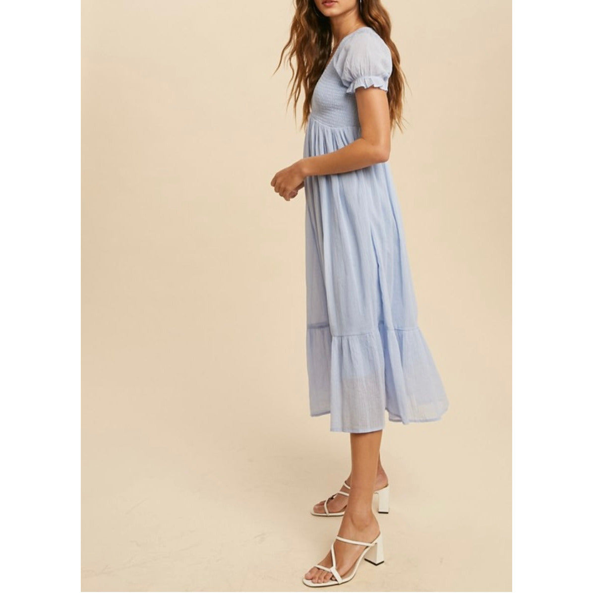 Winnie Spring Tiered Midi Dress