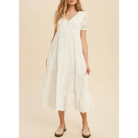 Leighton Napa Eyelet Spring Maxi Dress