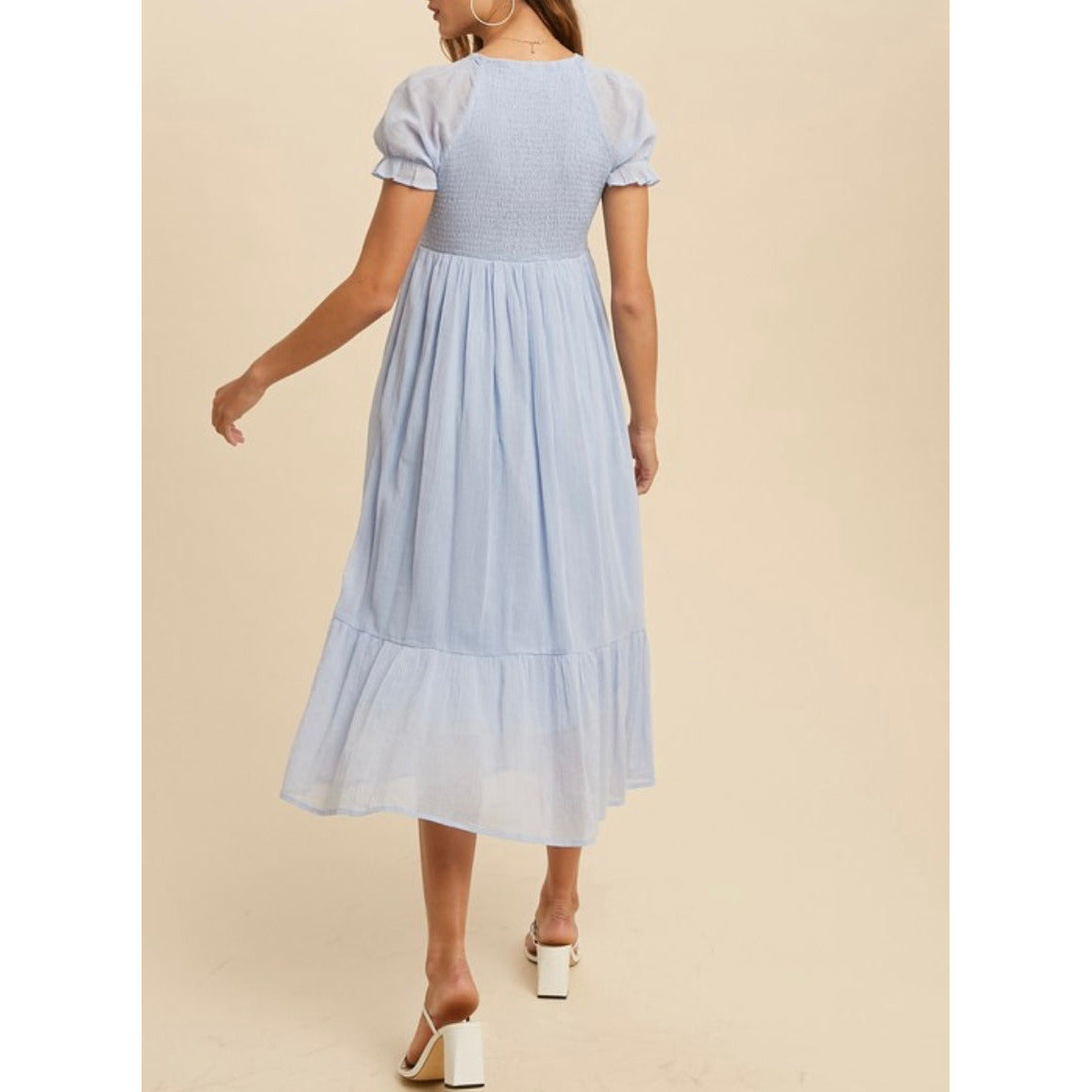 Winnie Spring Tiered Midi Dress