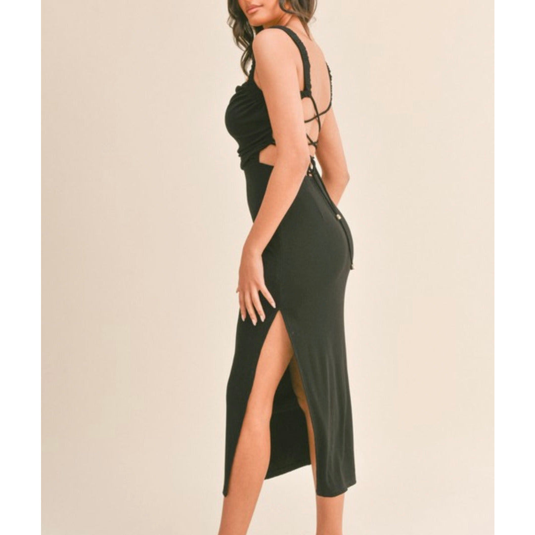 Destry Midi Dress In Black