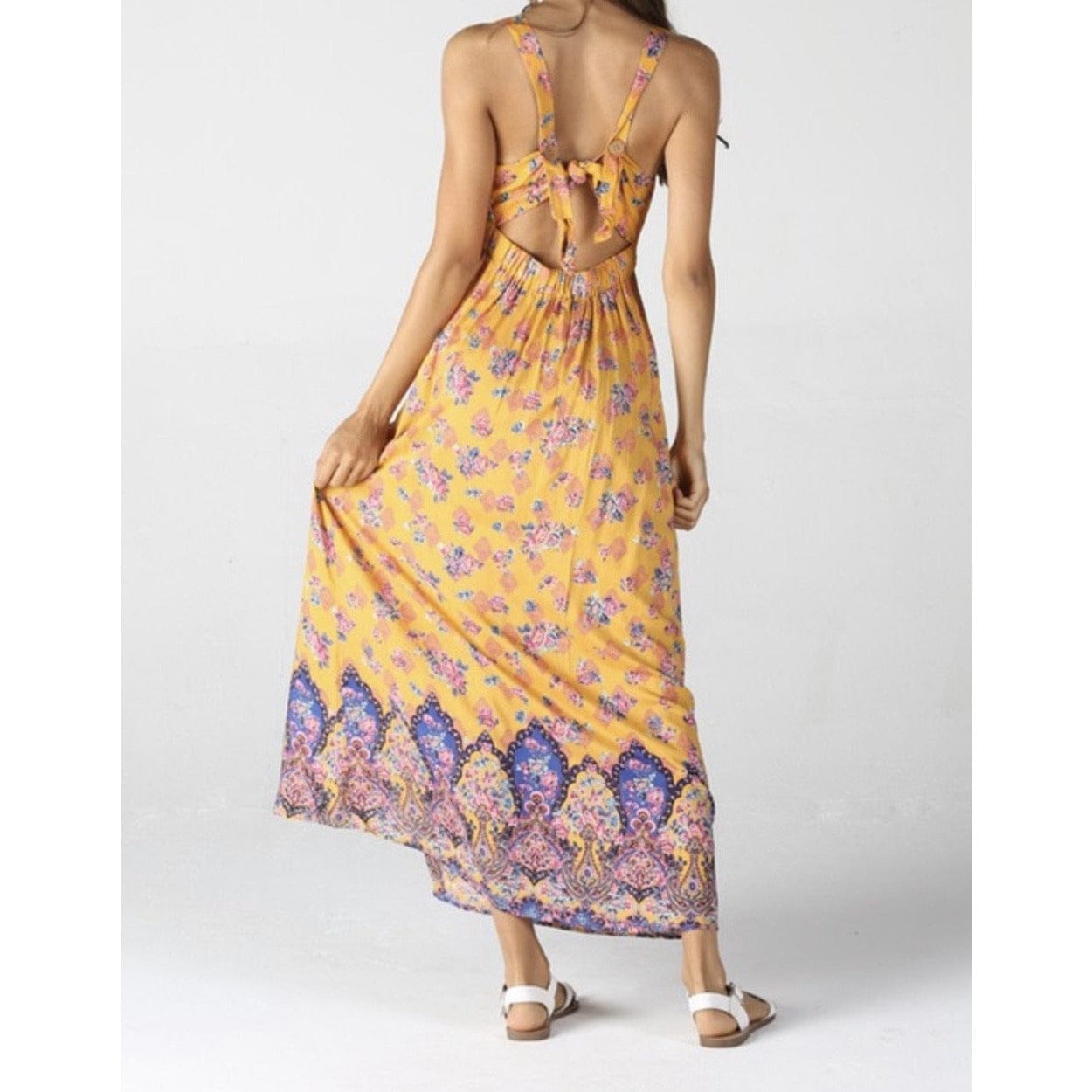 Hazel Boho Spring Maxi Dress