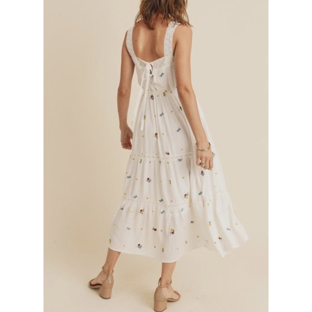 Velina Embroidered Flower Dress