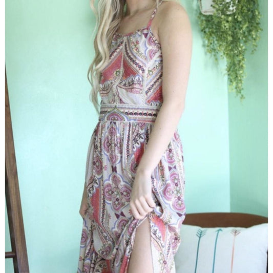 Viola Boho Spring Maxi Dress