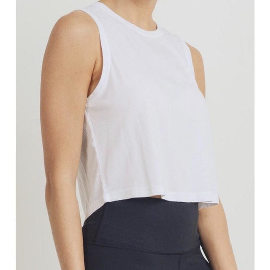 Quinn Crop Top - White