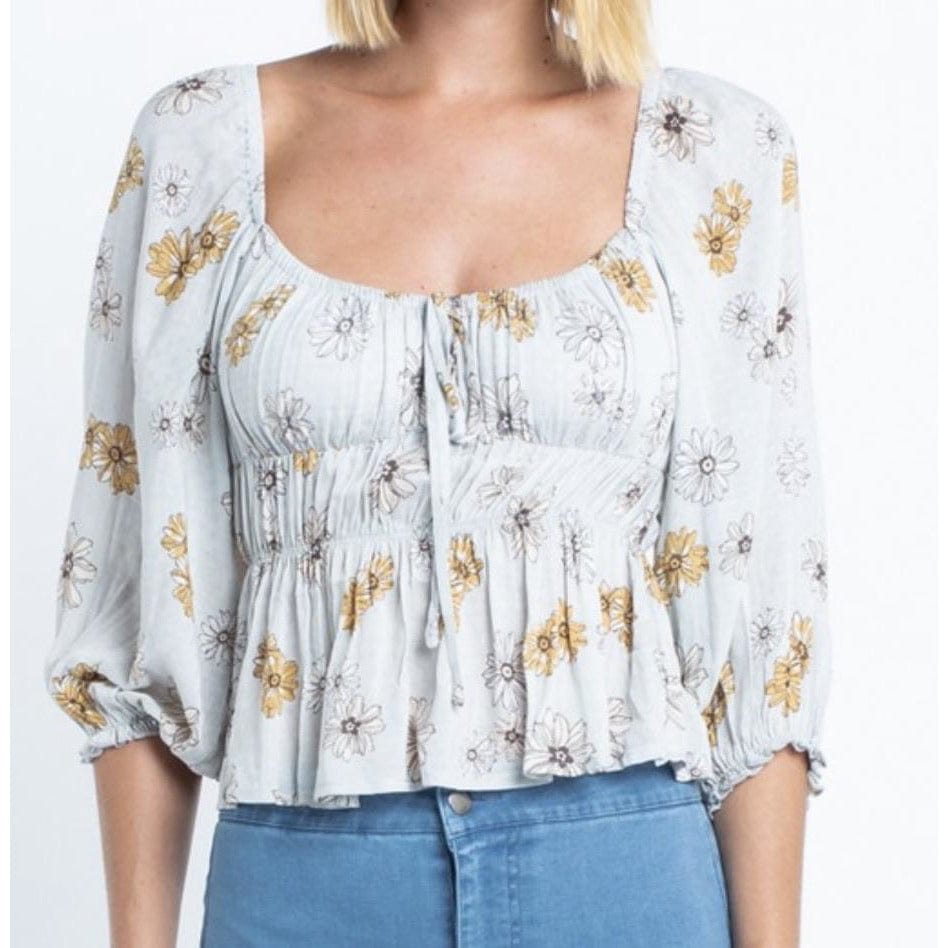 Zoey Floral Smocked Top