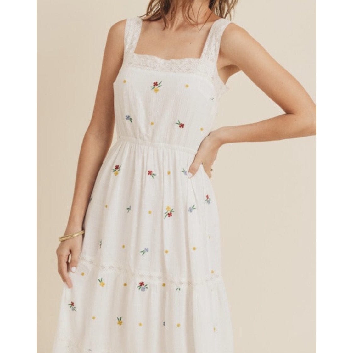 Velina Embroidered Flower Dress