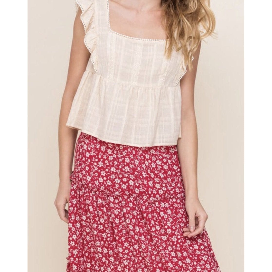 Vivi Cute Spring Ruffle Top