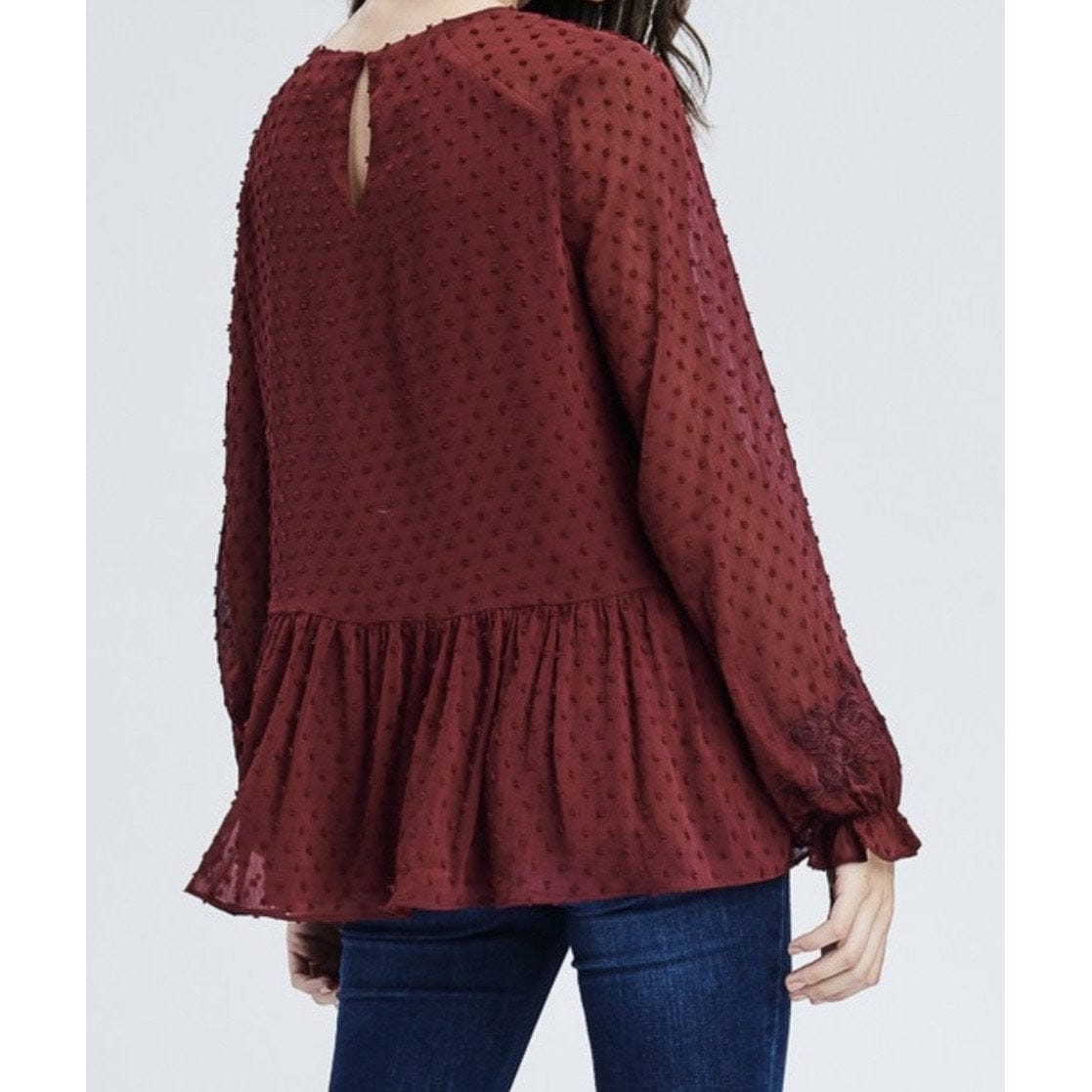 Danielle Floral Embroidery Blouse