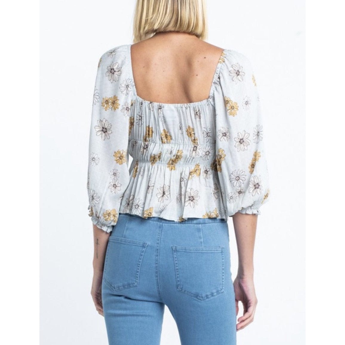 Zoey Floral Smocked Top