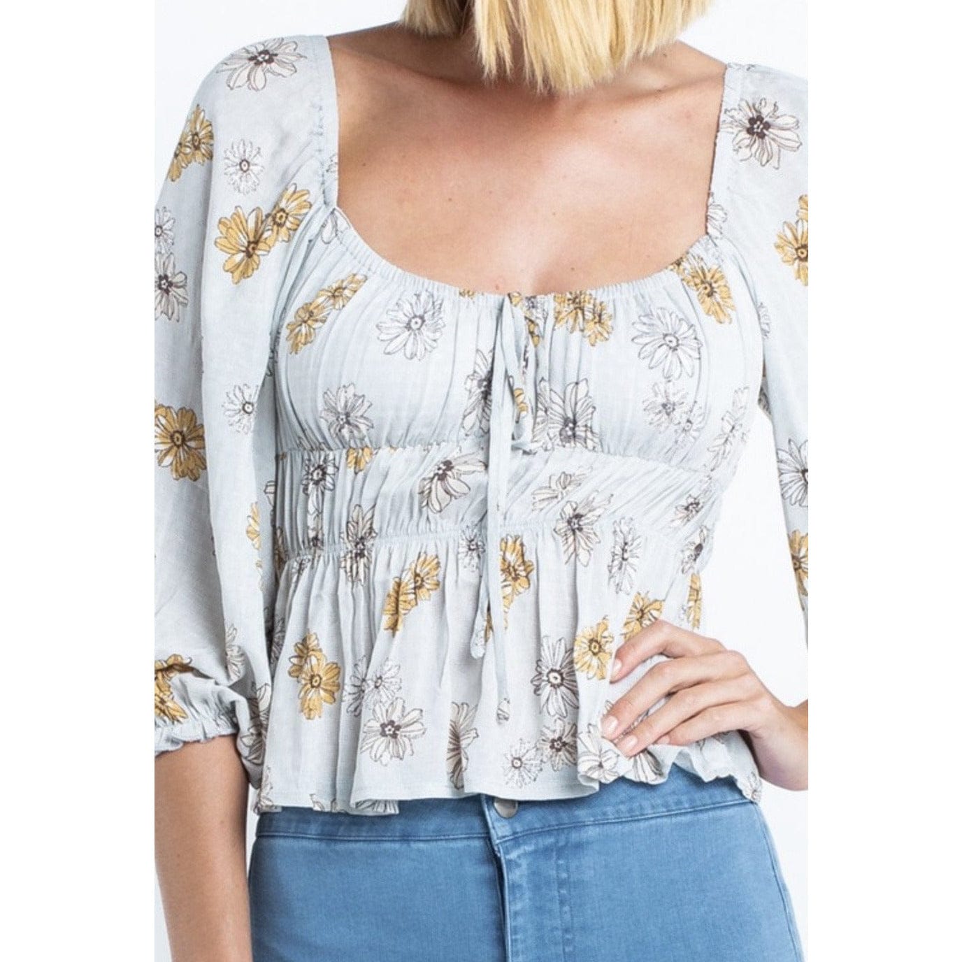 Zoey Floral Smocked Top