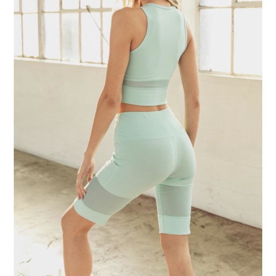 Mint Top & Short Set