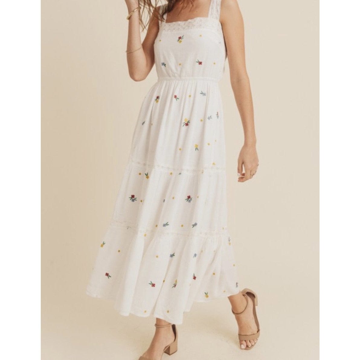 Velina Embroidered Flower Dress