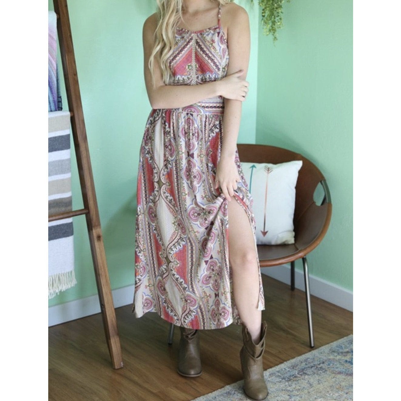 Viola Boho Spring Maxi Dress