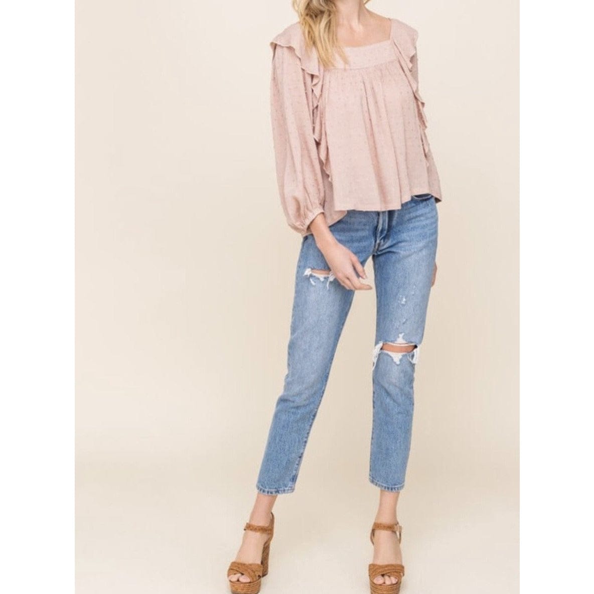 Caroline Ruffle Blouse
