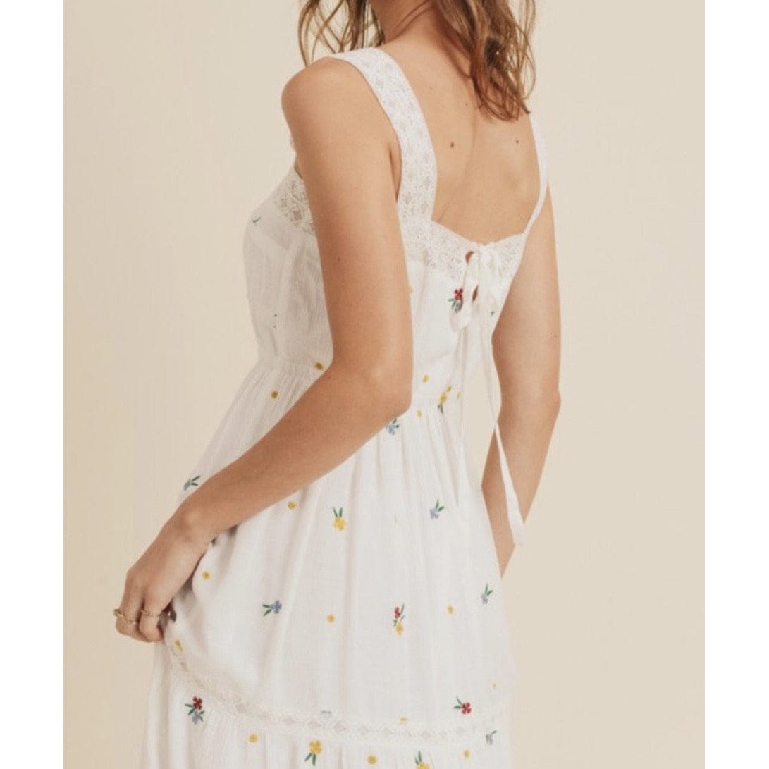 Velina Embroidered Flower Dress