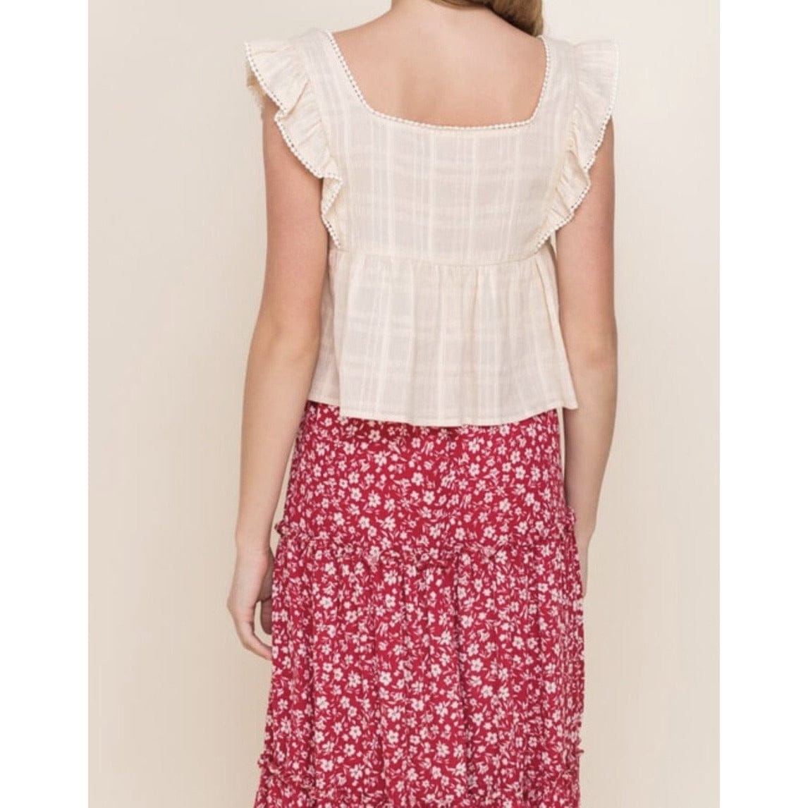 Vivi Cute Spring Ruffle Top