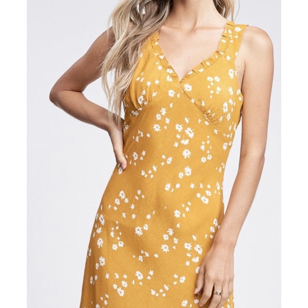 Kendra Wedding Guest Dress - Yellow
