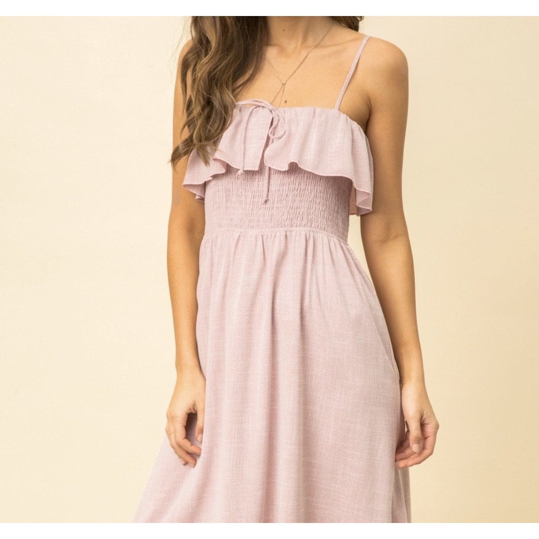 Stella Ruffle Midi Dress