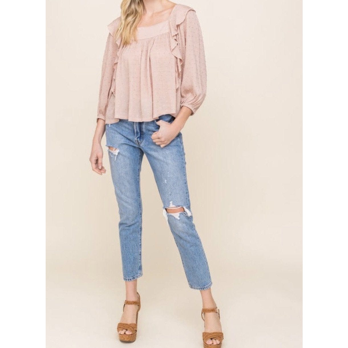 Caroline Ruffle Blouse