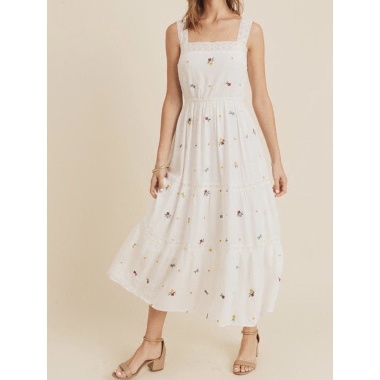 Velina Embroidered Flower Dress