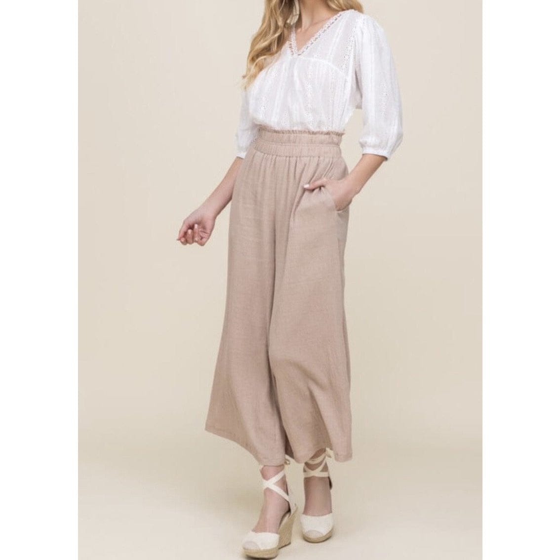 Mia Spring Lace Top - White