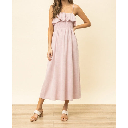 Stella Ruffle Midi Dress
