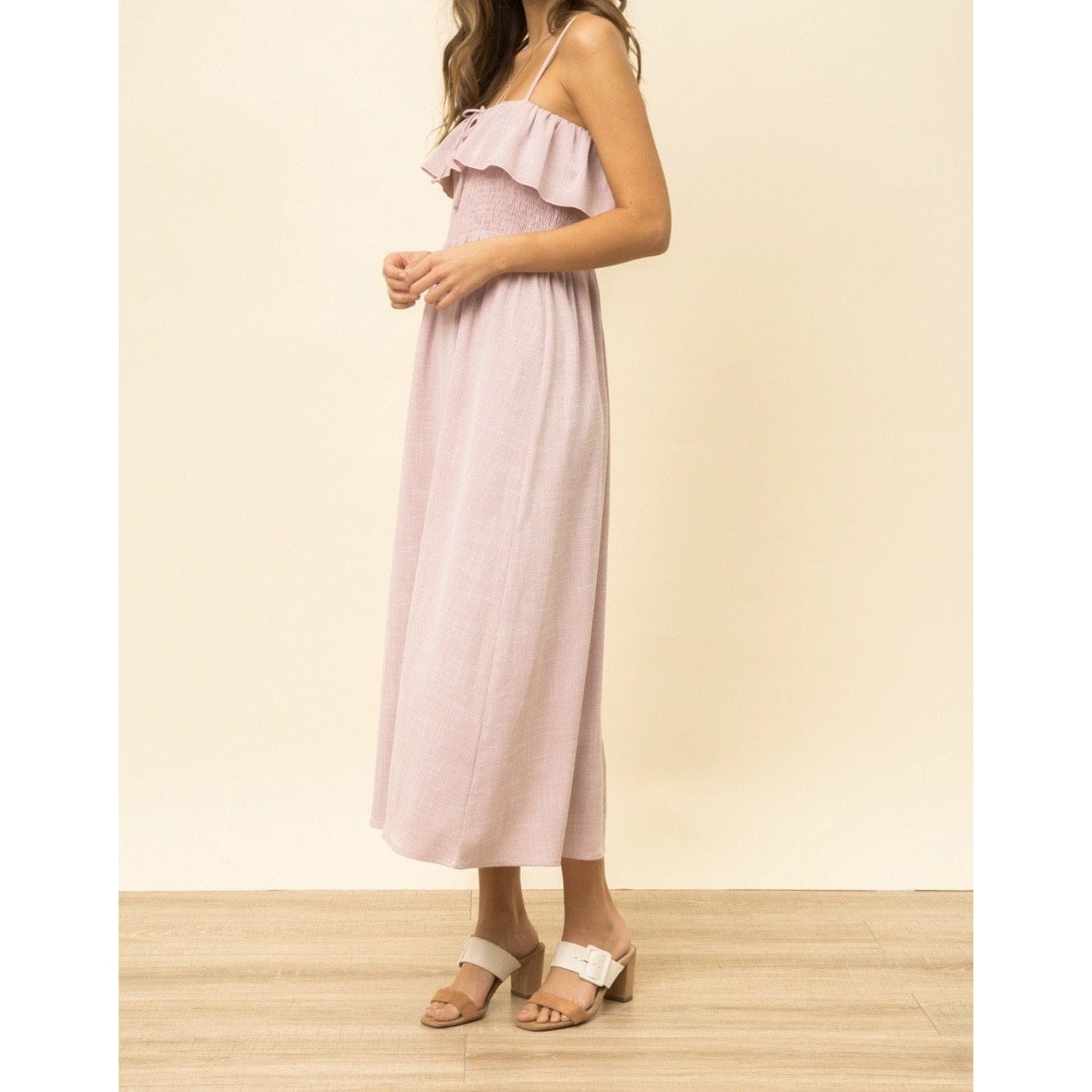 Stella Ruffle Midi Dress