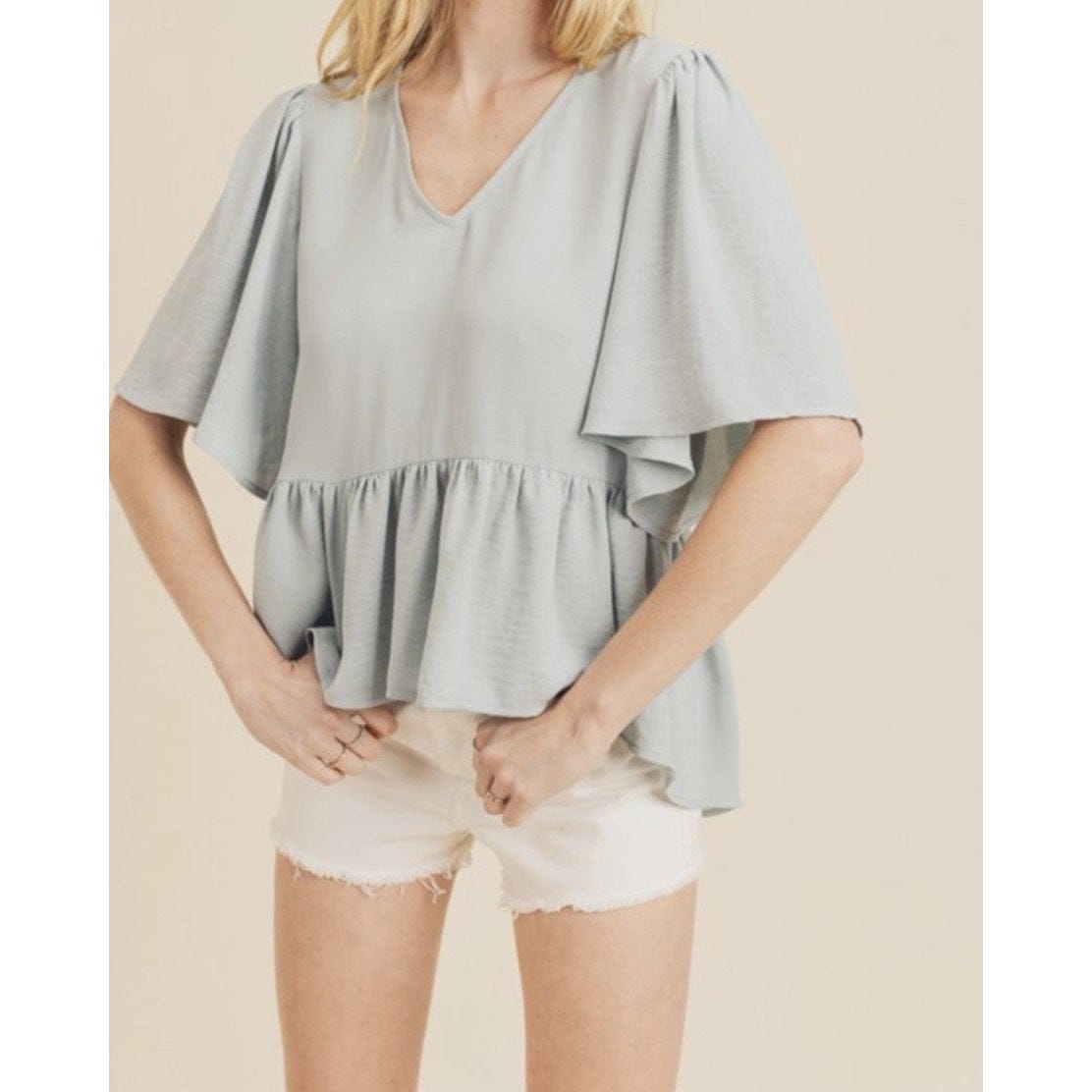 Gene Cute Spring Top - Blue