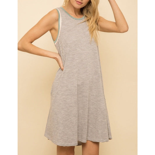 Minnie Spring Stripe Midi Dress