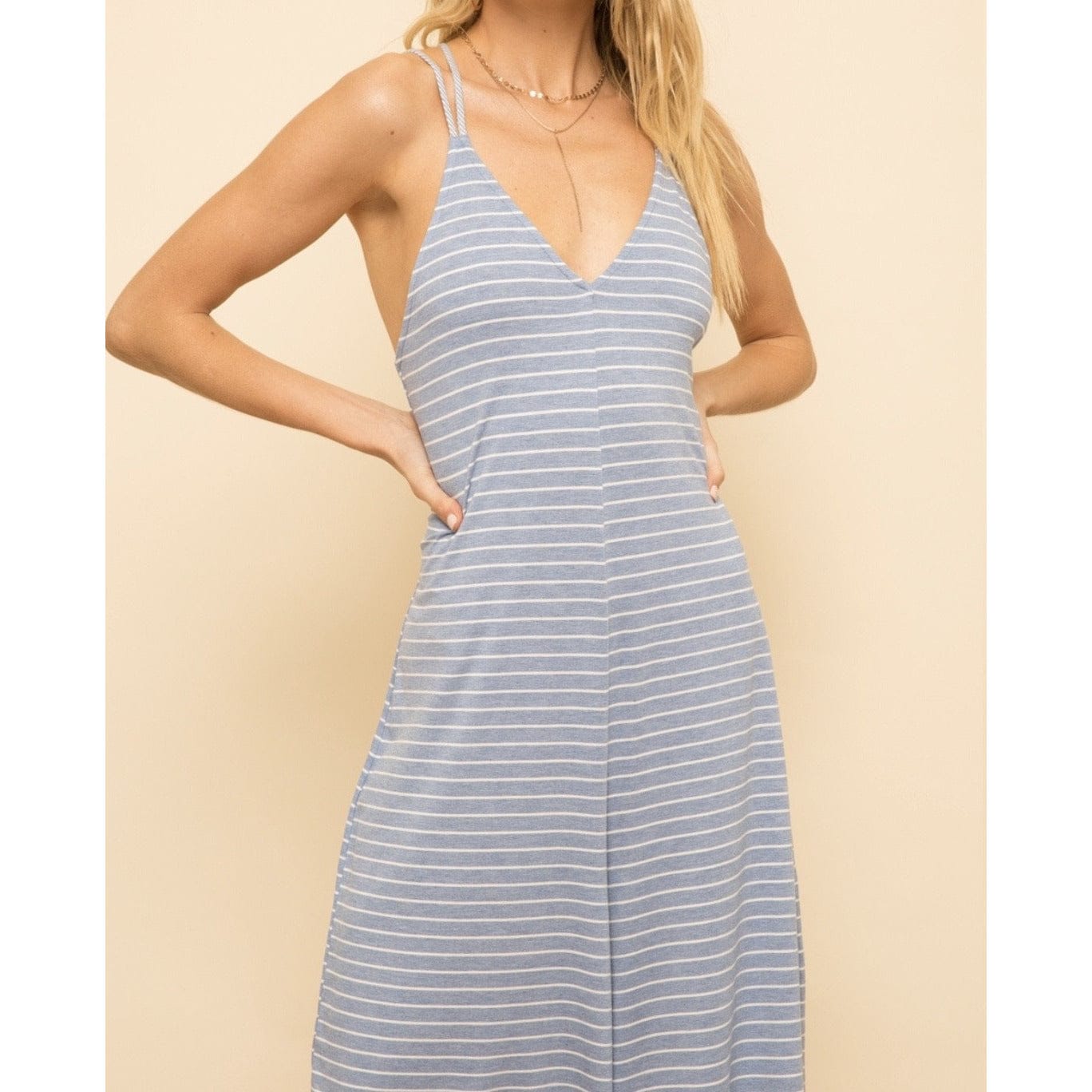 Penny Spring Stripe Jumpsuit
