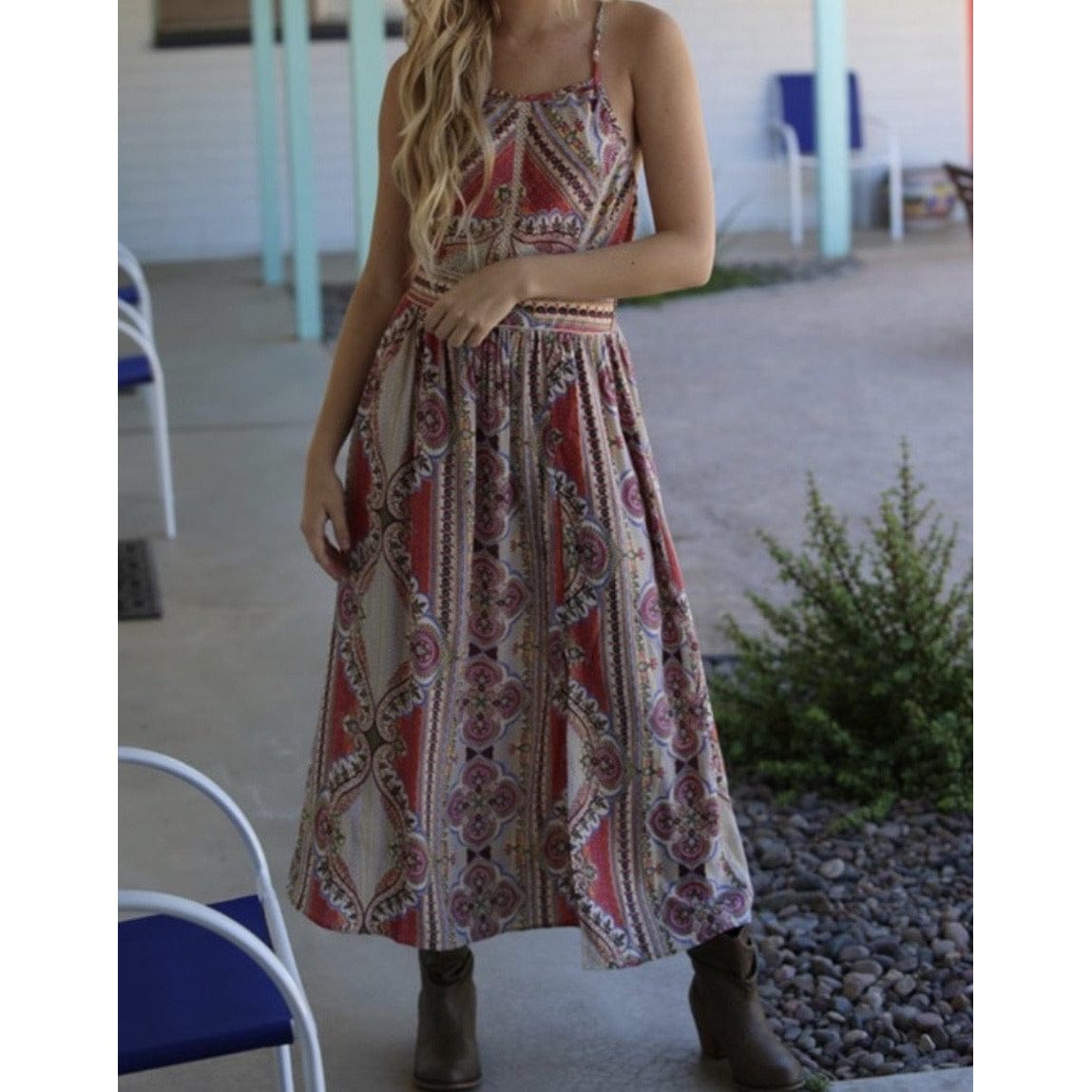 Viola Boho Spring Maxi Dress