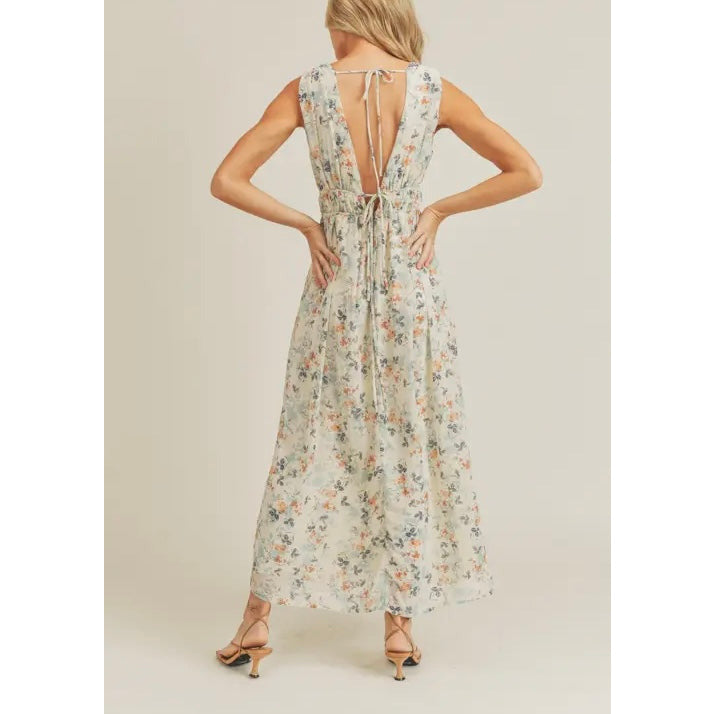 Charlotte Floral Print Maxi Dress
