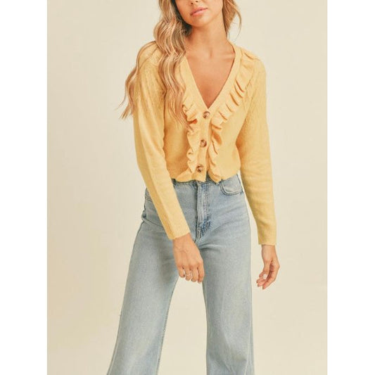 Liv Ruffle Cardigan